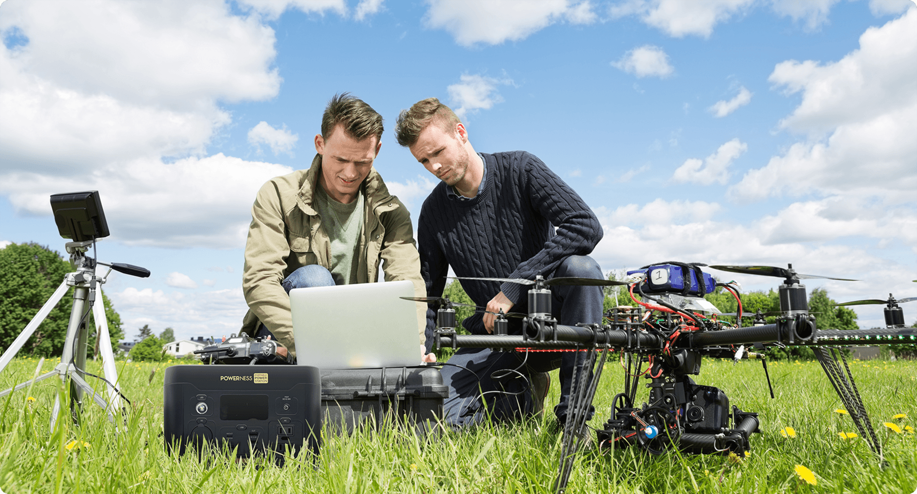 500W power station with aerophotography